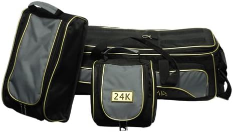 Pyramid Path Triple Tote Roller Plus Bowling Bag with Detachable Shoe Bag (Fits US Mens Size 15), Accessory and Side Pocket, Lightweight Travel Design