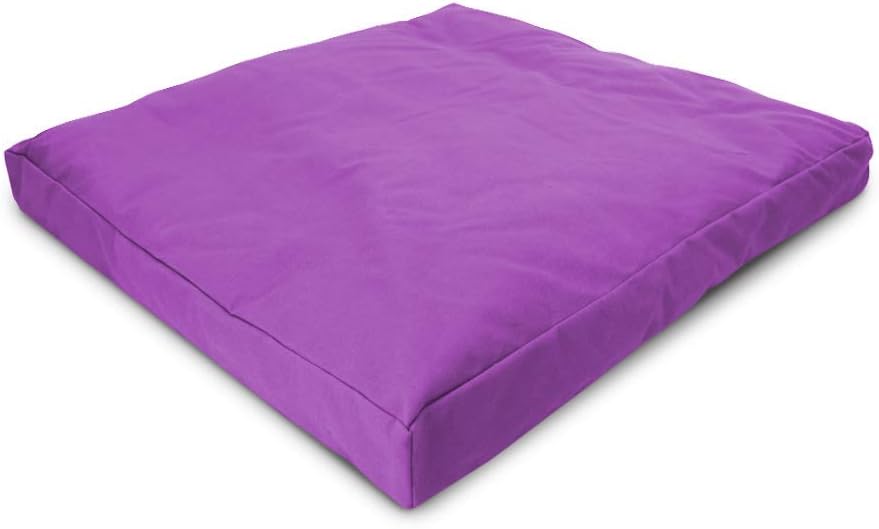 BEAN PRODUCTS MEDITATION CUSHION - Zabuton Meditation Pillows for Sitting on Floor, Yoga Cushion, Cotton Yoga Pillow, Zen Kneeling Prayer Pad- MADE IN USA - Standard 24x24x2, ORCHID