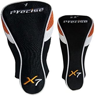 Precise X7 Kids Golf Clubs Set for Ages 3-5, 6-8, 9-12 | Right/Left Hand Girls & Boys Golf Clubs with Lightweight Graphite Shafts, Hybrid & Stand Bag