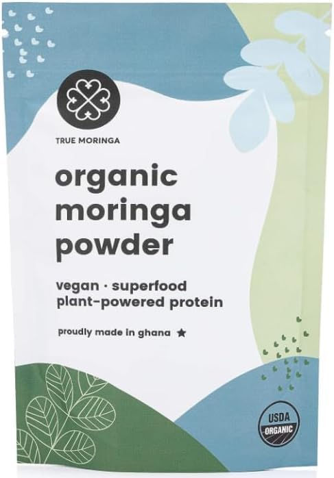 Organic Moringa Powder | 100% Regenerative Organic Raw Moringa Powder, Certified USDA Organic. Non-GMO (2lb)