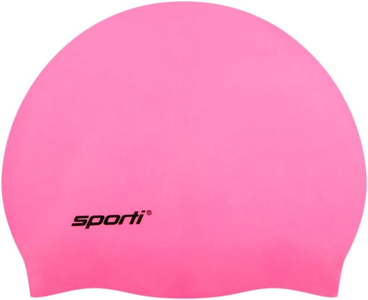 Sporti Silicone Swim Cap for Kids, Unisex Youth Swimming Cap, Protection Bathing Caps for Your Children, Aged 2-10