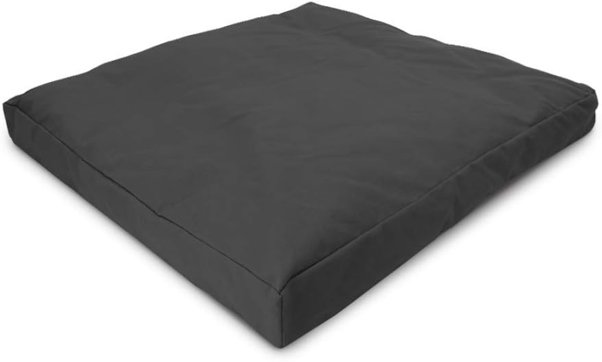 Bean Products Meditation Cushion - Zabuton Meditation Pillows for Sitting on Floor, Yoga Cushion, Cotton Yoga Pillow, Zen Kneeling Prayer Pad- Made in USA - Standard 24x24x2, Black