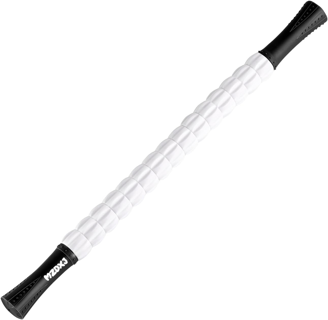 Muscle Roller Stick, Massage Stick for Full Body Relaxation, Relieves Muscle Soreness, Tension, Stiffness, for Shoulders, Neck, Back, Legs, Arms, Deep Tissue Massager(Black White - 24 inch)