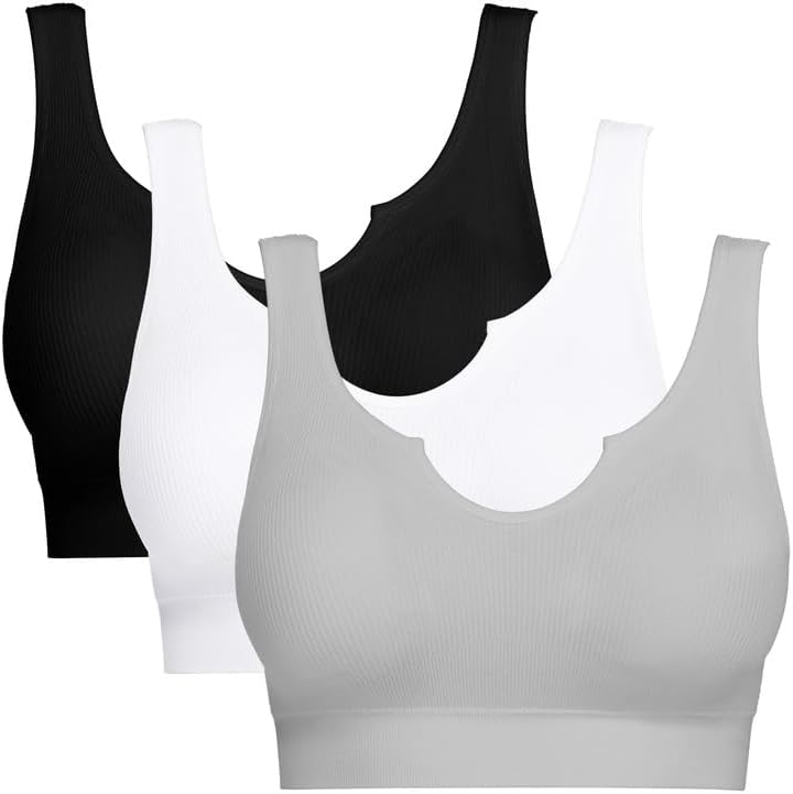 BESTENA Sports Bras for Women, Seamless Comfortable Yoga Bra with Removable Pads