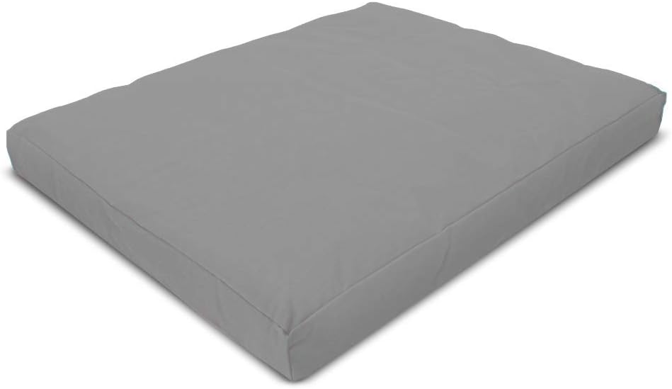 Bean Products Meditation Cushion - Zabuton Meditation Pillows for Sitting on Floor, Yoga Cushion, Cotton Yoga Pillow, Zen Kneeling Prayer Pad- Made in USA - Premium 32x26x3, Stone Gray