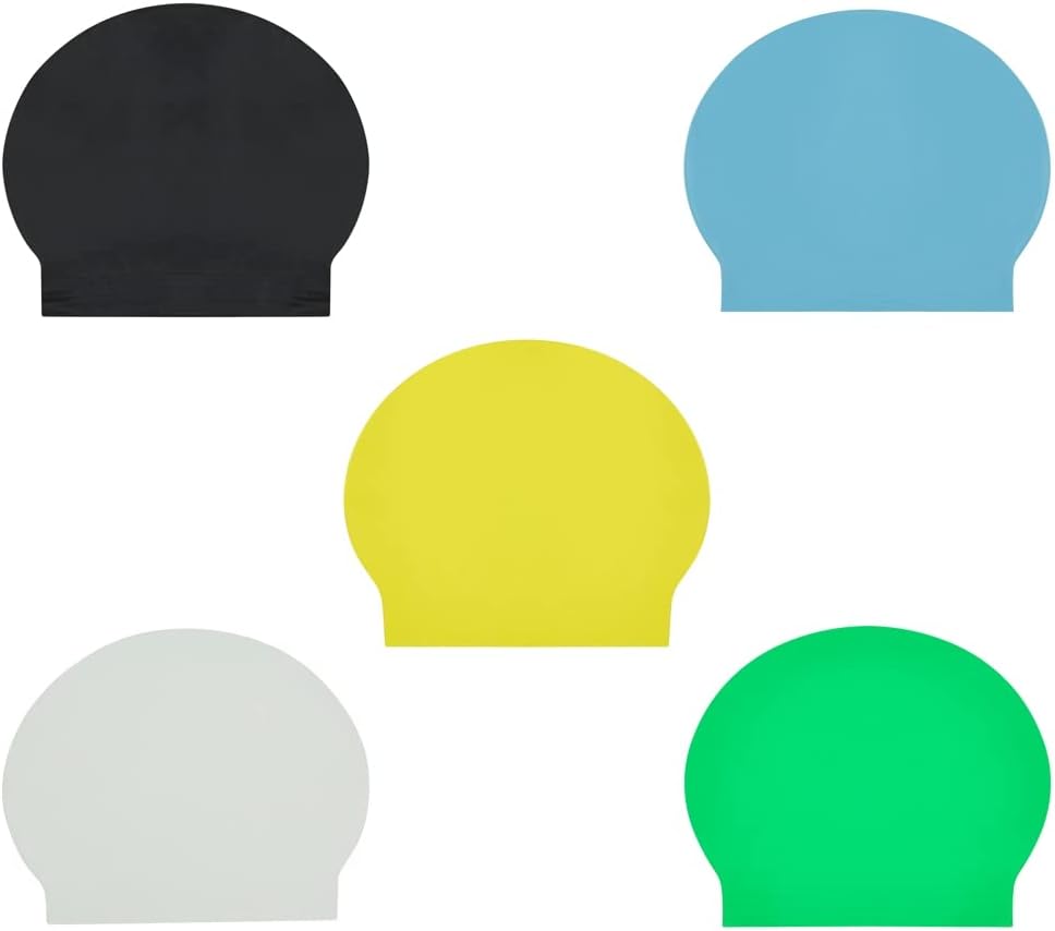 Sporti Silicone Swim Cap for Kids, Unisex Youth Swimming Cap, Protection Bathing Caps for Your Children, Aged 2-10