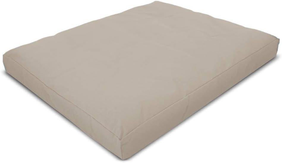 Bean Products Meditation Cushion - Zabuton Meditation Pillows for Sitting on Floor, Yoga Cushion, Cotton Yoga Pillow, Zen Kneeling Prayer Pad- Made in USA - Premium 32x26x3, Natural