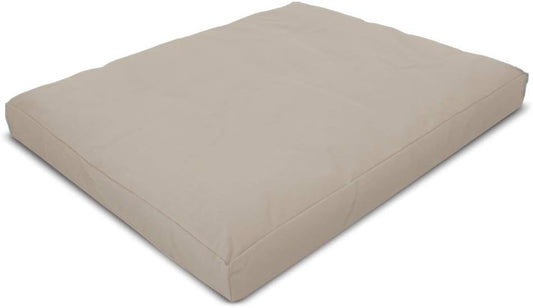 Bean Products Meditation Cushion - Zabuton Meditation Pillows for Sitting on Floor, Yoga Cushion, Cotton Yoga Pillow, Zen Kneeling Prayer Pad- Made in USA - Premium 32x26x3, Natural