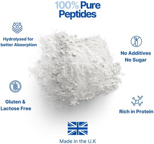 The Intelligent Health Hydrolyzed Collagen Peptides Powder, Grass Fed, High Protein, Unflavored, Gluten-Free, Paleo & Keto Friendly, 10g per Serving (1kg) Supports Skin, Hair, Nails, Joints, & Bones