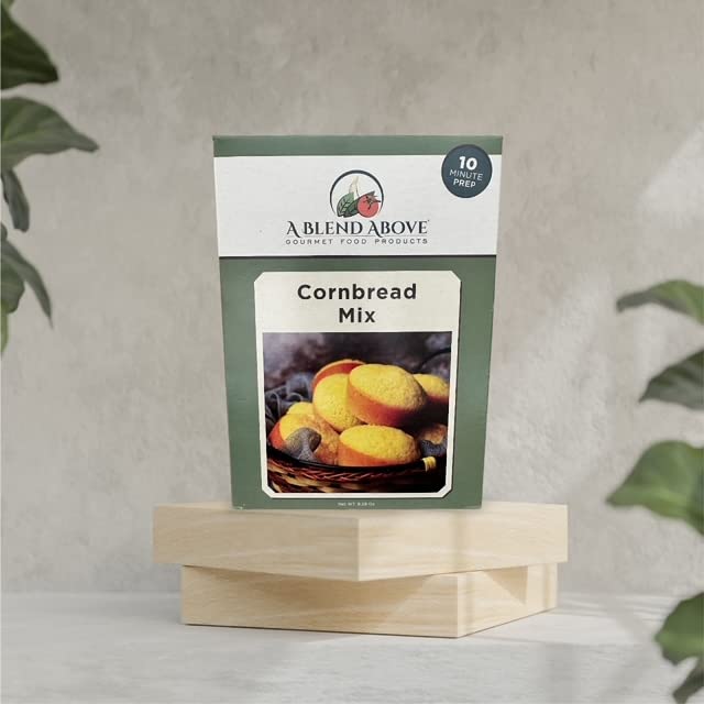 A Blend Above Cornbread Mix - Golden Harvest, Classic Cornbread Mix for Homestyle Comfort, Quick and Easy to Make, 10 Minute Prep - 8 Servings