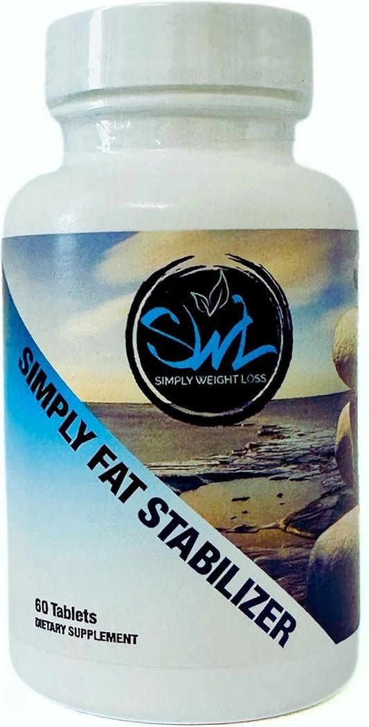 Simply Fat Stabilizer | Blocks Fats | Enhances Metabolism | Promotes Weight Loss | 60 Count, Herbal Proprietary Blend - Chromium, ChromeMate, Rice Bran Powder, Barley Grass, Citrus Pectin