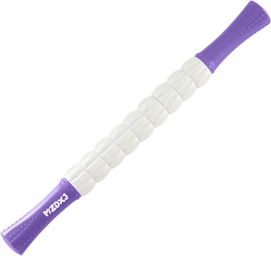 Muscle Roller Stick, Massage Stick for Full Body Relaxation, Relieves Muscle Soreness, Tension, Stiffness, for Shoulders, Neck, Back, Legs, Arms, Deep Tissue Massager(Purple)