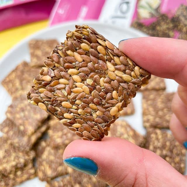 Flackers Organic Rosemary Flaxseed Crackers, 5 Ounce 6-Pack, Gluten Free, Non GMO, Vegan, Keto Snack, 9 Grams Fiber, 1 Net Carb