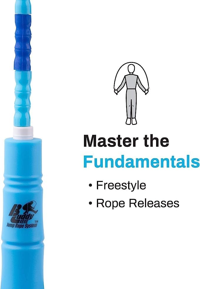 Buddy Lee New Beaded Jump Rope – Adjustable Skipping Rope for Kids & Adults – Durable, Tangle-Free Fitness Jump Rope with Ergonomic Handles for Cardio, Training & Outdoor Workouts