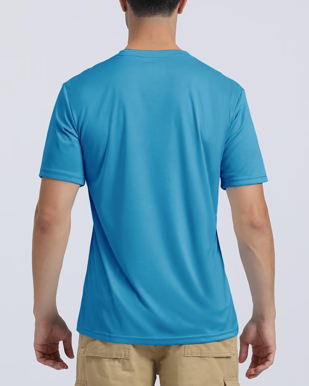 Boladeci Men's Swim Shirt Short Sleeve UPF 50+ Sun Protection SPF UV Moisture Wicking Lightweight Quick Dry Rash Guard