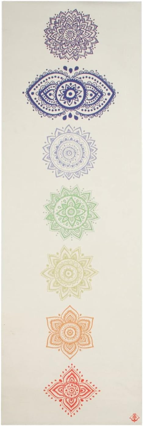 TPE Yoga Mat - Artist Designed, Premium eco friendly mats, Non Slip, Non toxic, Great For Regular & Hot Yoga, Pilates and Workouts (72 inch x 24 inch x 6mm thick)