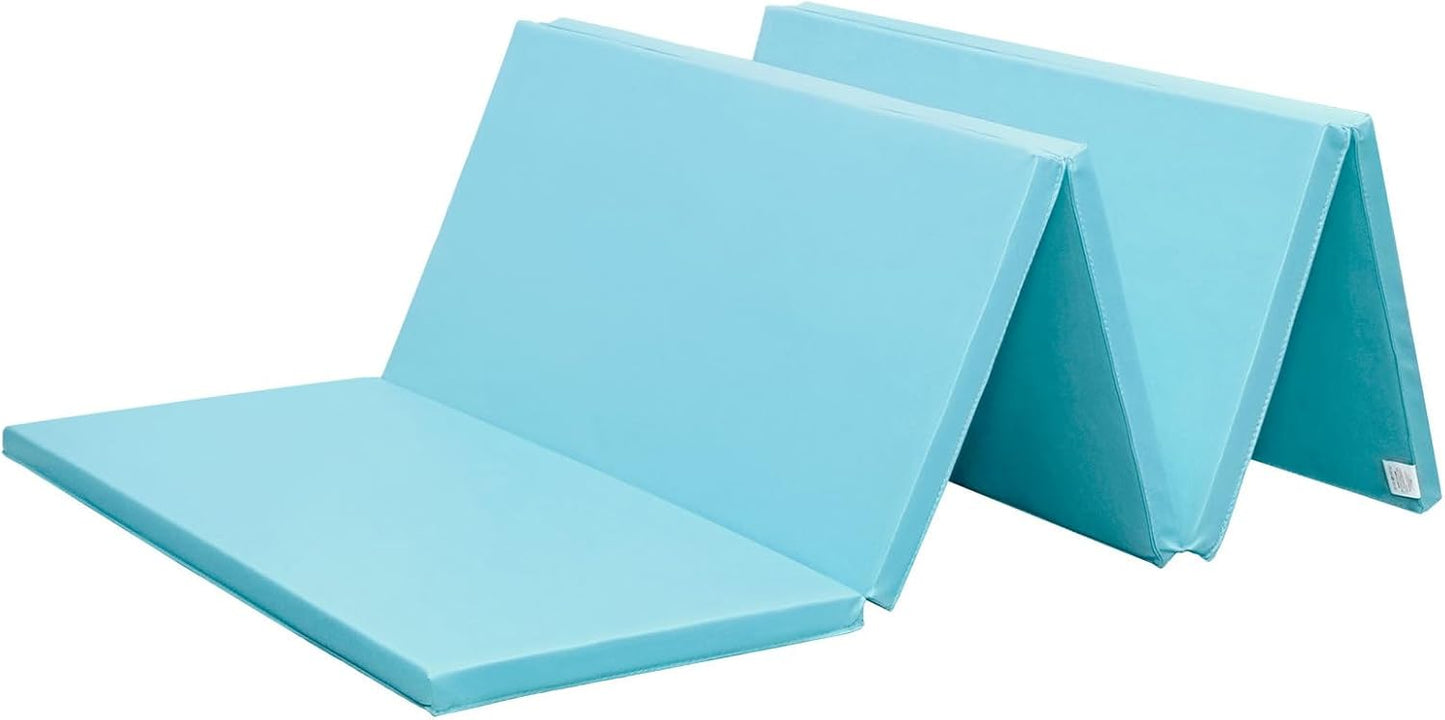 KaRaDaStyle Gymnastics Mat Folding Stretch Mats 75"x31"x1.2" Exercise Muscle Training Children Play Horizontal Bar Mat Yoga Sports Soundproof Home Use