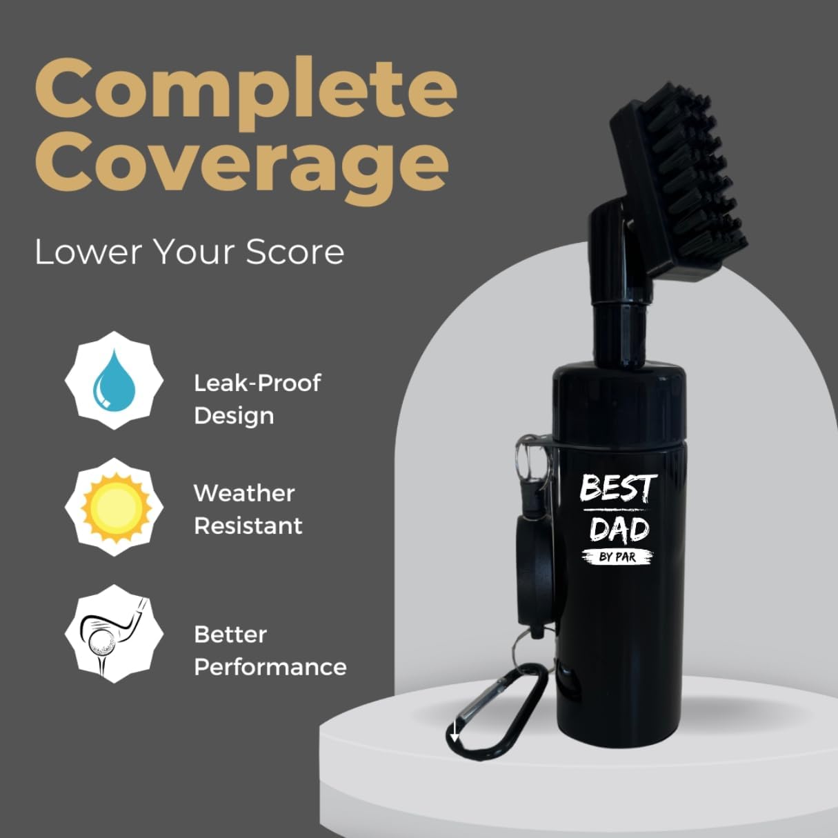 PINSHOTGolf Cleaning Brush, Golf Brush, Golf Club Cleaner, Professional Golf Club Cleaning Brush Golf Accessories