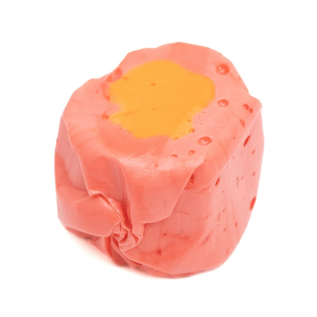 Taffy Shop Peach Not War, Peach Salt Water Taffy – Gourmet Soft Chewy Candy, Bulk Sweet Snack, Fresh Gift & Gluten-Free, 140 Individually Wrapped Pieces (32oz)
