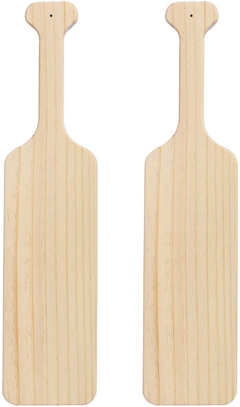BATTIFE 2Pack 18 Inch Greek Fraternity Paddle, Unfinished Pine Wood Paddle, Solid Wooden SororityPaddle, Frat Paddle