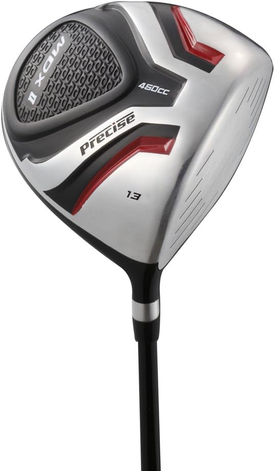 Precise Teen Golf Club Set for Ages 13-16 - Right/Left Hand Youth Golf Clubs with Titanium Driver, Stainless Steel Hybrid, 7-PW Irons, Putter, Stand Bag & 3 Headcovers - Graphite/Steel Shafts