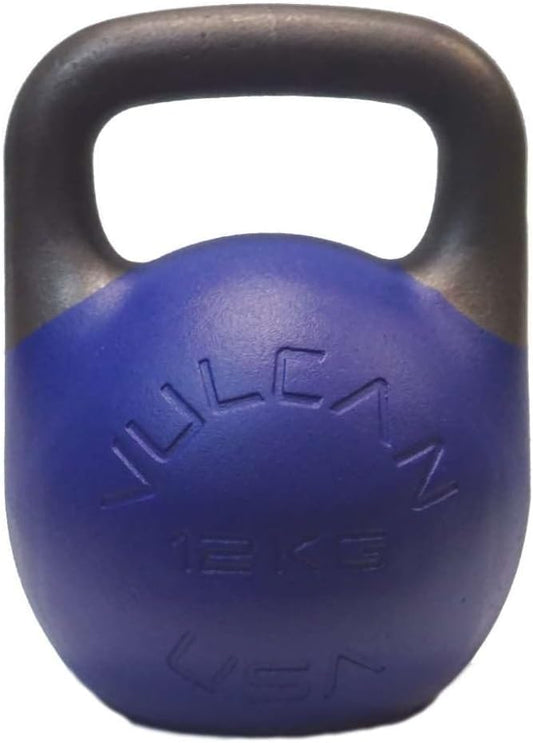 Vulcan Competition Kettlebell – Ergonomic Steel Design with 35mm Wide Grip Handle | Ideal for Strength Training and Workouts | Suitable for All Hand Sizes