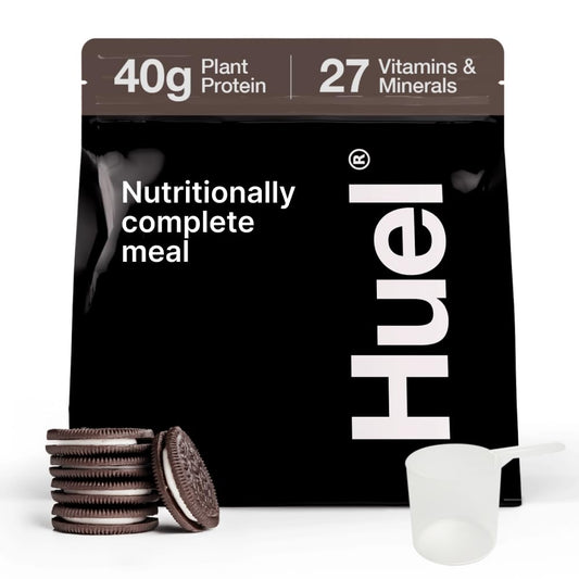Huel Black Edition Protein Powder Meal Replacement Shake - Cookies and Cream 34 Scoops Packed with 100% Nutritionally Complete Food, Including 40g of Protein, 8g Fiber, 27 Vitamins Minerals 1