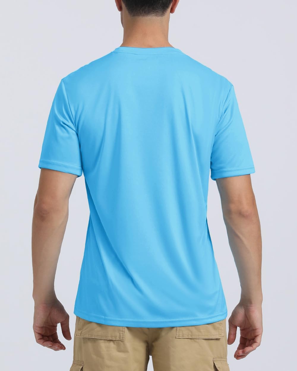 Boladeci Men's Swim Shirt Short Sleeve UPF 50+ Sun Protection SPF UV Moisture Wicking Lightweight Quick Dry Rash Guard