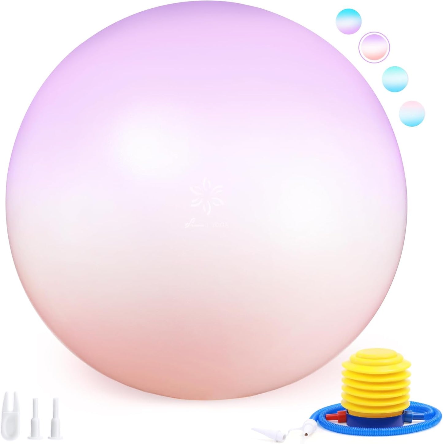 Sportneer Extra Thick Exercise Ball - 25.6''Yoga Ball with Quick Pump - Anti-Burst and Slip Resistant Fitness Ball Chair for Pregnancy and Physical Therapy