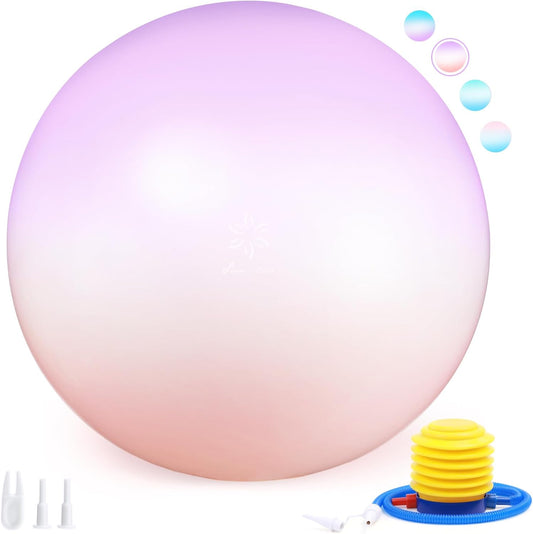 Sportneer Extra Thick Exercise Ball - 25.6''Yoga Ball with Quick Pump - Anti-Burst and Slip Resistant Fitness Ball Chair for Pregnancy and Physical Therapy