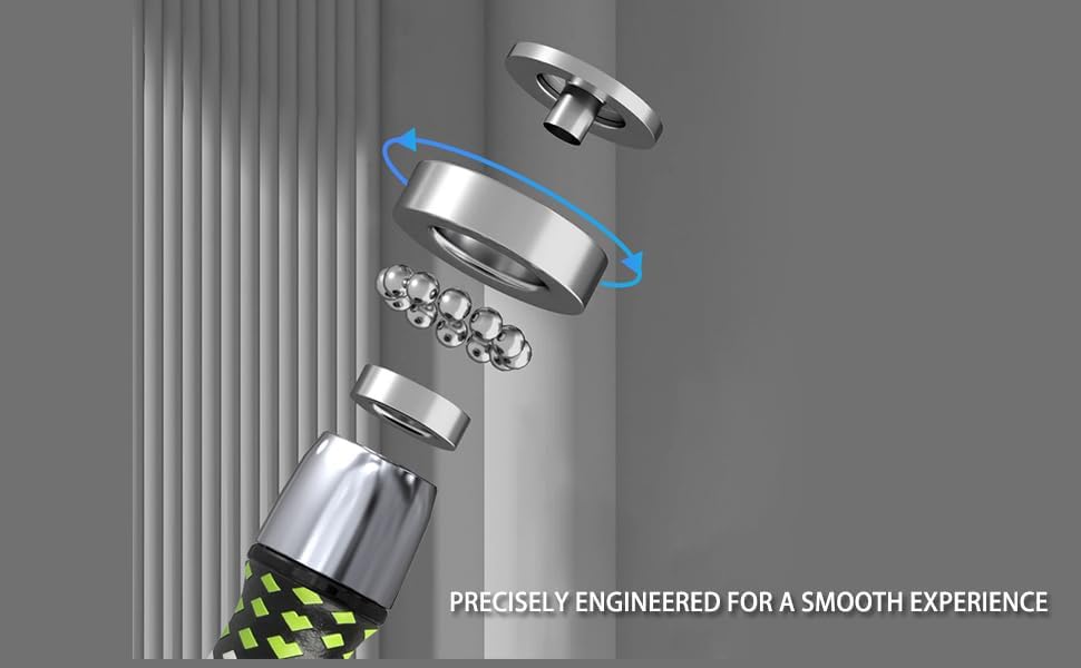 HEREROPE 1/4LB Weighted Jump Rope for Speed, Cardio, Boxing & Workout, Skipping Rope with Ball-bearing, Comfortable & Ergonomic Grip, Tangle Free Cable, Jump Ropes for Men Women Fitness