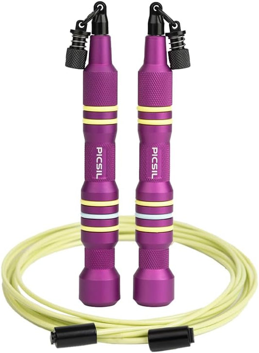 Picsil Insigne Jump Rope, Versatile Speed Rope in 3 Modalities, Fast, Weighted or Crossover Jump Rope, Adaptable to Any Type of Training From Speed to Strength Work