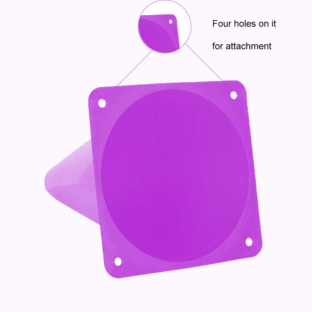 Alyoen 9 inch Traffic Cones, Plastic Sport Cones, Purple Soccer Training Cones for Outdoor Activity & Festive Events (Sets of 10/15/ 20)
