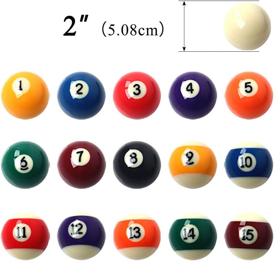 East Eagle Billiard/Pool Balls, Complete 16 Balls Set