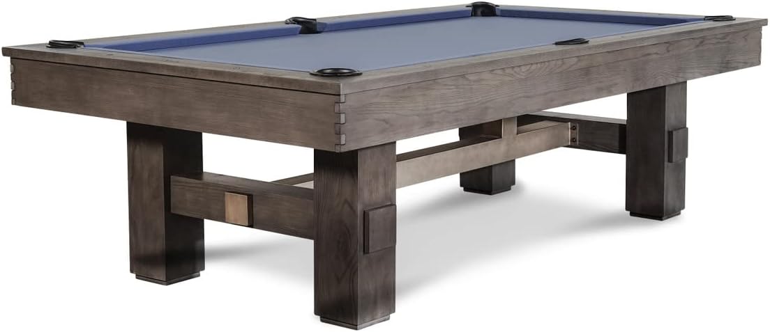Nixon Billiards - Kemp Slate Billiard Pool Table - Grayson Gray/Weathered Slate - 7ft and 8ft