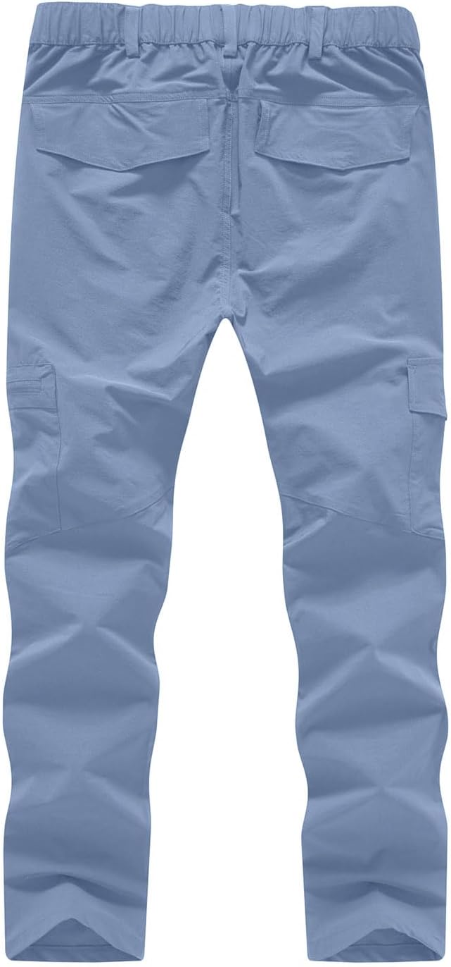 YSENTO Women's Hiking Pants Lightweight Stretch Quick Drying UPF 50 Camping Travel Work Cargo Pants 6 Pockets