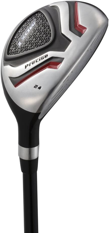 Precise Teen Golf Club Set for Ages 13-16 - Right/Left Hand Youth Golf Clubs with Titanium Driver, Stainless Steel Hybrid, 7-PW Irons, Putter, Stand Bag & 3 Headcovers - Graphite/Steel Shafts