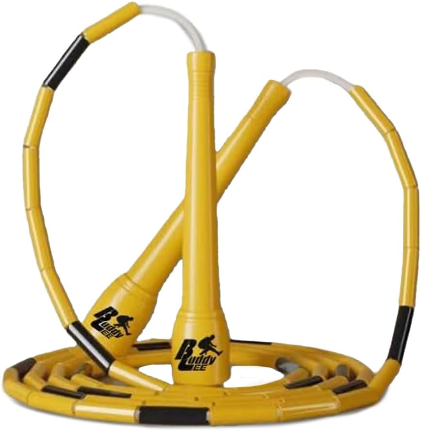 Buddy Lee New Beaded Jump Rope – Adjustable Skipping Rope for Kids & Adults – Durable, Tangle-Free Fitness Jump Rope with Ergonomic Handles for Cardio, Training & Outdoor Workouts