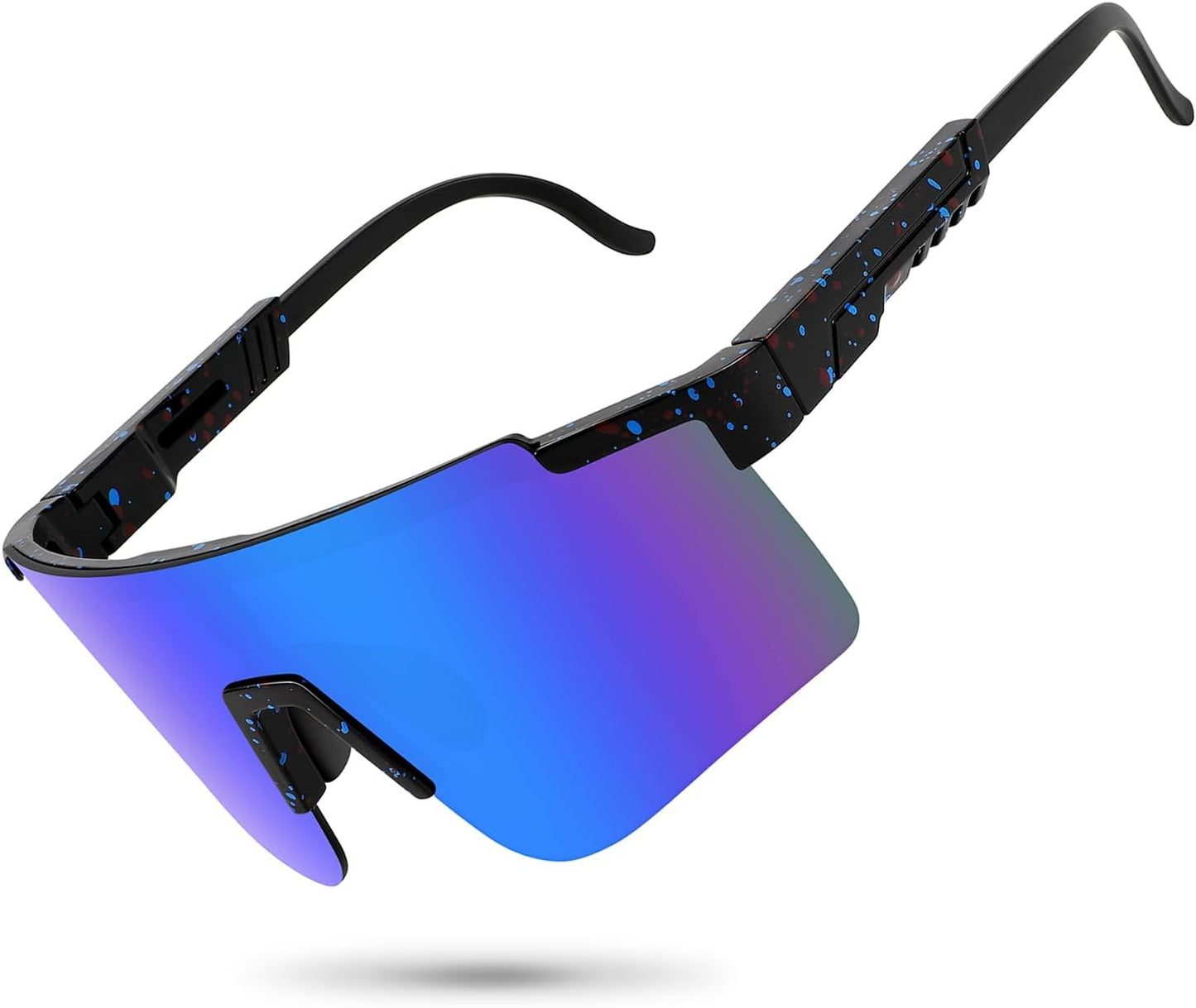 MALIDAK Sports Sunglasses for Mens Women Youth Baseball Sunglasses UV400 Protection Men Cycling Glasses