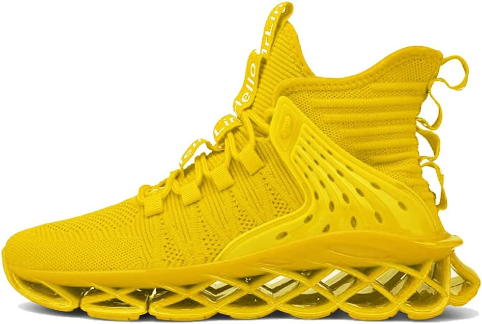 Hello MrLin Men's Running Shoes Non Slip Athletic Tennis Walking Blade Type Sneakers Hip Hop