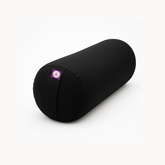 Yogikuti Iyengar Yoga Bolster for Restorative Yoga and Meditation – Lightweight Cotton Support Pillow with Handle for Easy Carry, Versatile for Pose Modification, Balance, Back Relief, and Relaxation