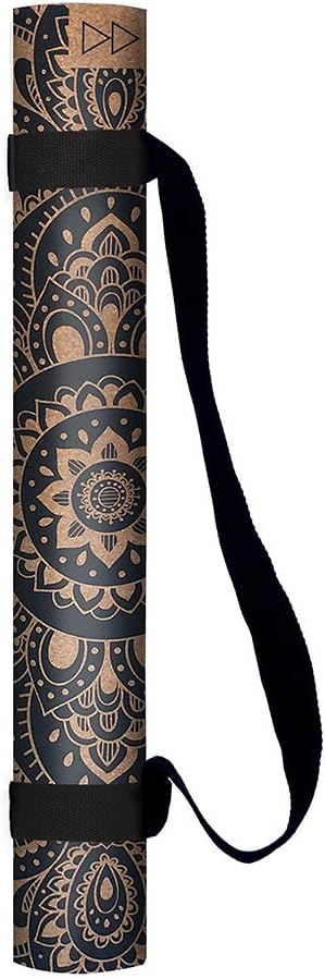 YOGA DESIGN LAB | The Cork Yoga Mat | Eco Luxury | Ideal for Hot Yoga, Power, Bikram, Ashtanga, Sweaty Workouts | Studio Quality | Includes Carrying Strap!