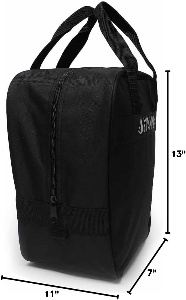 Pyramid Prime One Single Tote 1 Ball Bowling Bag with Large Padded Foam Bowling Ball Holder - Holds A Pair of Bowling Shoes (Up To US Mens Size 10)