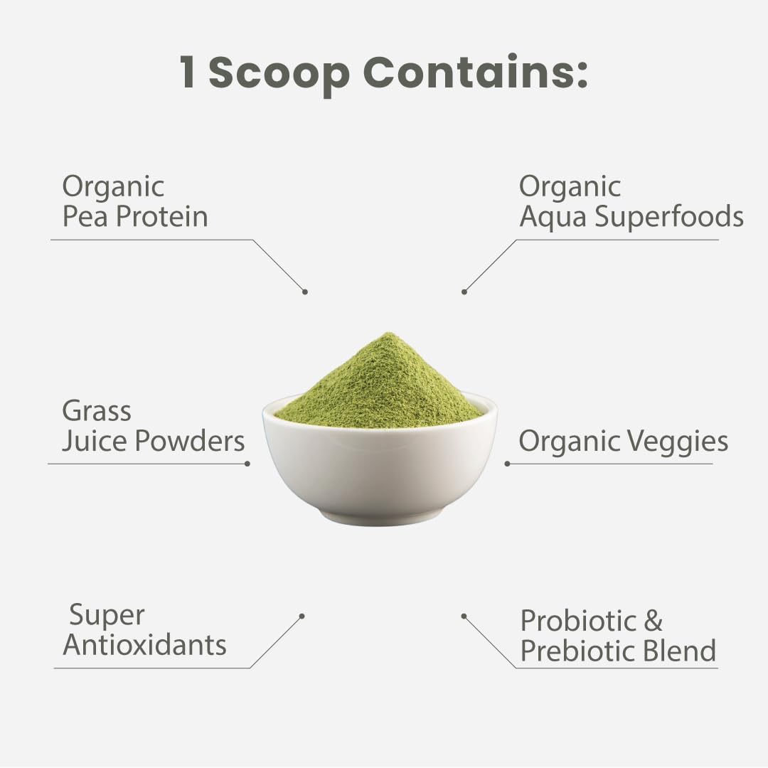 Paradise Herbs ORAC Energy Proteins & Greens Powder, Antioxidant Power of 24 Servings of Fruits & Vegetables in 1 Scoop + 20g Protein, Vanilla, 14 Servings