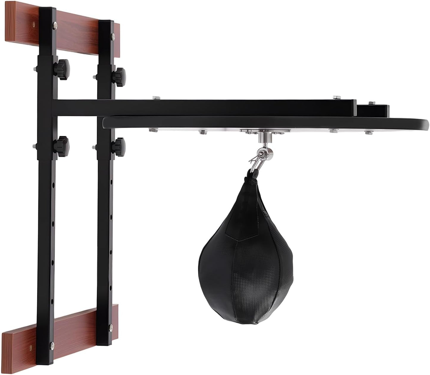 Speed Bag Platform Kit, Heavy Duty Boxing Training Equipment, 360° Swivel Wall Mount Punching Bag Practice Speedbag, Adjustable Height Boxing Speed Ball Full Kit for Home, Gym
