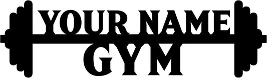 Personalized Home Gym LED Tin Metal Sign Multiple Sizes, Gym Wall Decor, Exercise Workout Room Decor Fitness Center, Motivational Inspirational Hanging Art Plaque (02 W/o Lights)