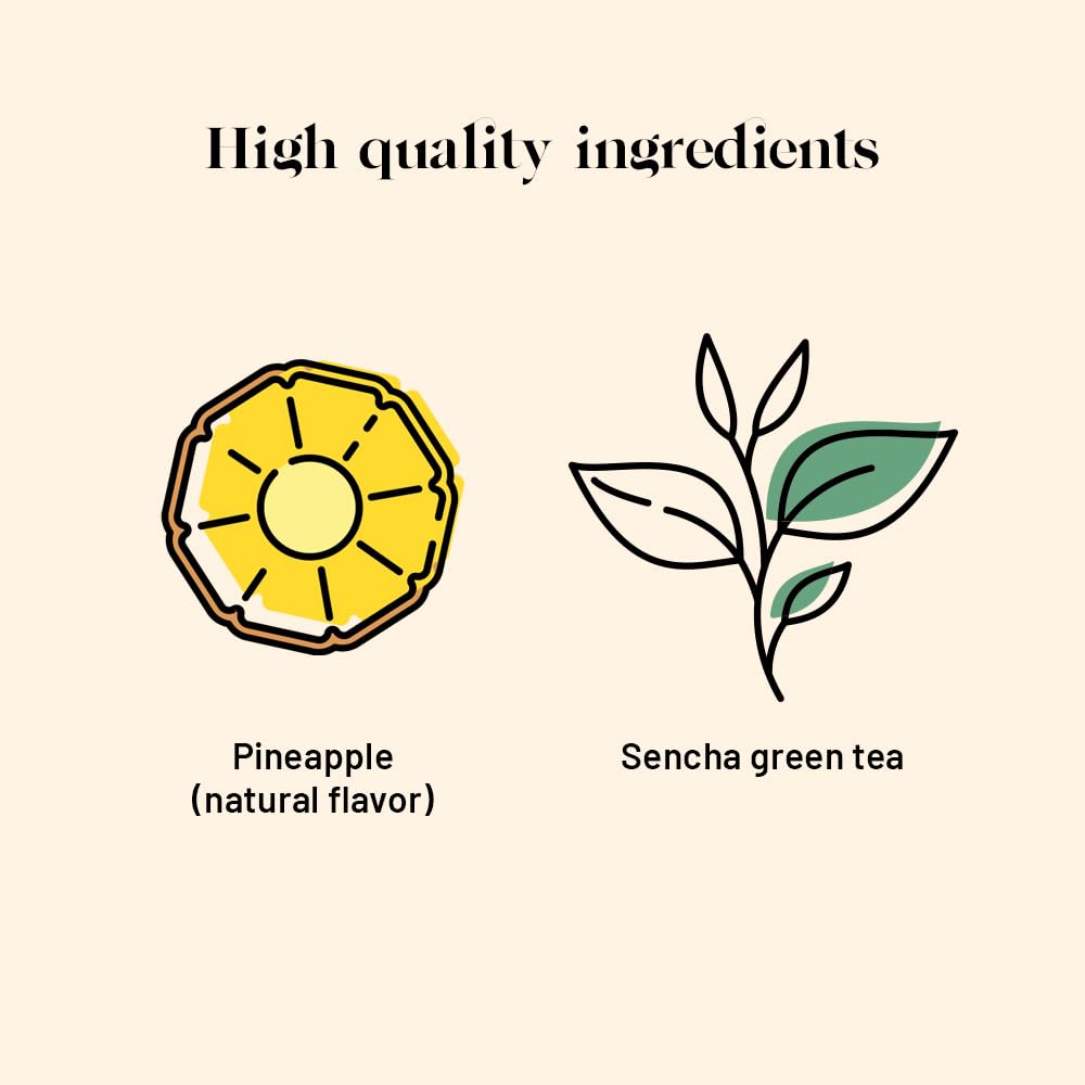 Kusmi Tea - Blue Detox - Blend of Green Tea, Mate & Pineapple - Rosehip, Rooibos, Mint, Guarana Flavours - Enjoy Hot or Iced - Loose Leaf Tea - Tin Box of 3.5 oz - Quantity for about 50 cups