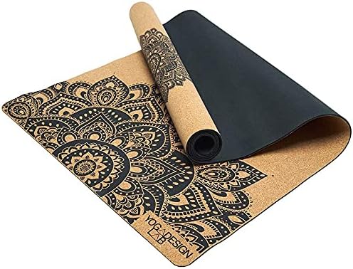 YOGA DESIGN LAB | The Cork Yoga Mat | Eco Luxury | Ideal for Hot Yoga, Power, Bikram, Ashtanga, Sweaty Workouts | Studio Quality | Includes Carrying Strap!