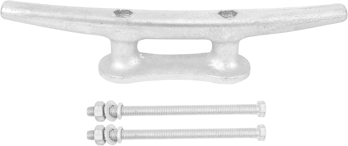 6/8/10/12/14 inch Dock Cleats With Bolts,Hot Dipped Galvanized Cast Iron Boat Cleats,Rope Cleat Boat Dock Cleats for Boat Docks,Decks,Piers for Tying up Boats,Marine Decor(1,2,4,5,6,8,10,12 Pack)