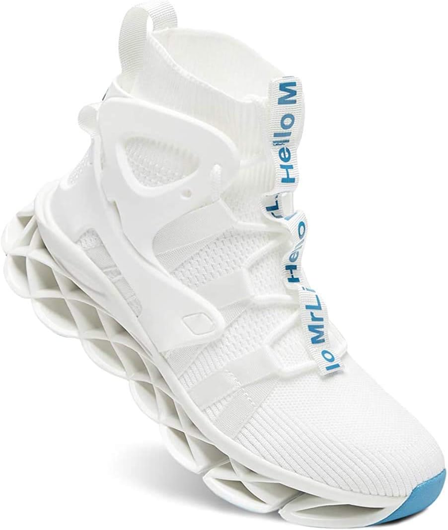 Hello MrLin Men's Running Shoes Non Slip Athletic Tennis Walking Blade Type Sneakers Hip Hop